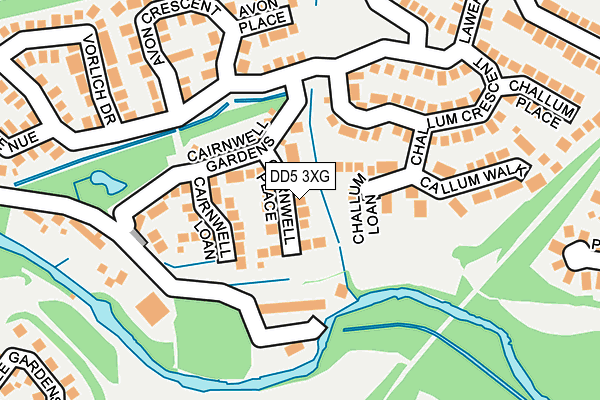 DD5 3XG map - OS OpenMap – Local (Ordnance Survey) DD5 3XG map - OS OpenMap – Local (Ordnance Survey)