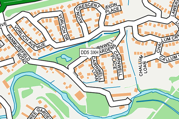 DD5 3XH map - OS OpenMap – Local (Ordnance Survey) DD5 3XH map - OS OpenMap – Local (Ordnance Survey)