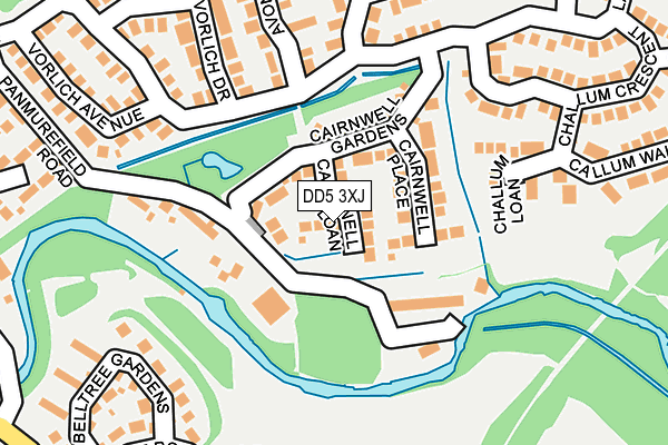 DD5 3XJ map - OS OpenMap – Local (Ordnance Survey) DD5 3XJ map - OS OpenMap – Local (Ordnance Survey)