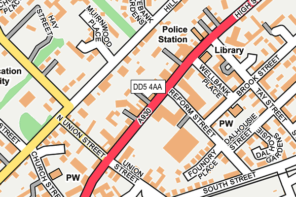 DD5 4AA map - OS OpenMap – Local (Ordnance Survey) DD5 4AA map - OS OpenMap – Local (Ordnance Survey)