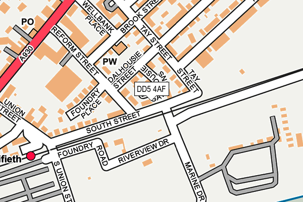 DD5 4AF map - OS OpenMap – Local (Ordnance Survey) DD5 4AF map - OS OpenMap – Local (Ordnance Survey)