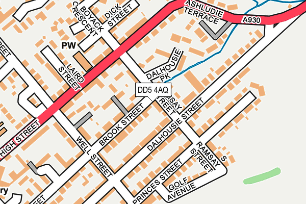 DD5 4AQ map - OS OpenMap – Local (Ordnance Survey) DD5 4AQ map - OS OpenMap – Local (Ordnance Survey)