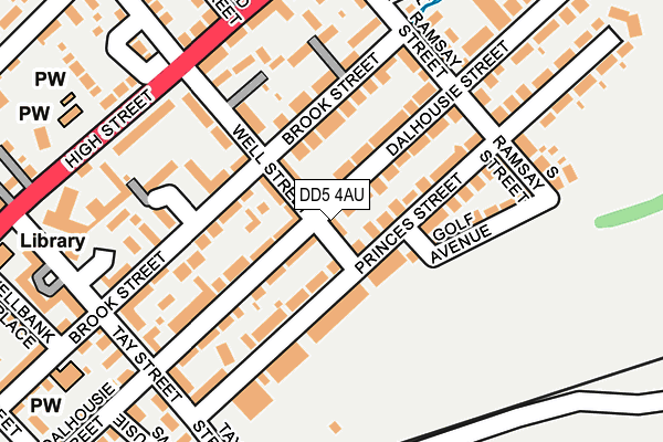 DD5 4AU map - OS OpenMap – Local (Ordnance Survey) DD5 4AU map - OS OpenMap – Local (Ordnance Survey)