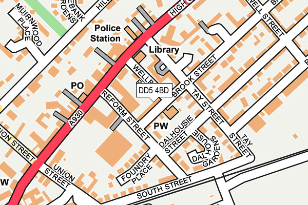 DD5 4BD map - OS OpenMap – Local (Ordnance Survey) DD5 4BD map - OS OpenMap – Local (Ordnance Survey)