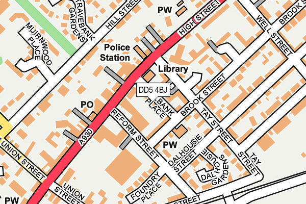 DD5 4BJ map - OS OpenMap – Local (Ordnance Survey) DD5 4BJ map - OS OpenMap – Local (Ordnance Survey)
