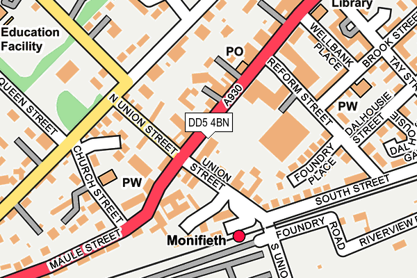 DD5 4BN map - OS OpenMap – Local (Ordnance Survey) DD5 4BN map - OS OpenMap – Local (Ordnance Survey)