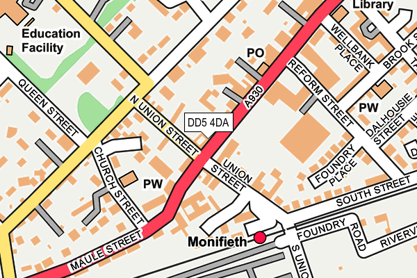 DD5 4DA map - OS OpenMap – Local (Ordnance Survey) DD5 4DA map - OS OpenMap – Local (Ordnance Survey)