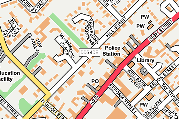 DD5 4DE map - OS OpenMap – Local (Ordnance Survey)