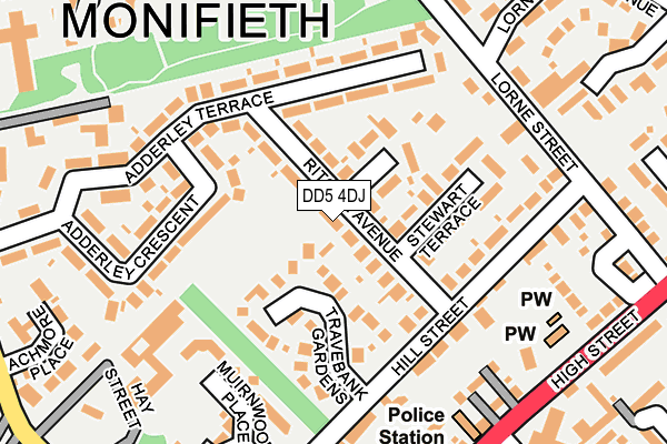 DD5 4DJ map - OS OpenMap – Local (Ordnance Survey) DD5 4DJ map - OS OpenMap – Local (Ordnance Survey)