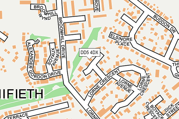 DD5 4DX map - OS OpenMap – Local (Ordnance Survey) DD5 4DX map - OS OpenMap – Local (Ordnance Survey)