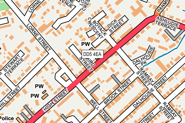 DD5 4EA map - OS OpenMap – Local (Ordnance Survey) DD5 4EA map - OS OpenMap – Local (Ordnance Survey)