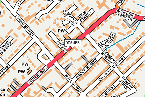 DD5 4EB map - OS OpenMap – Local (Ordnance Survey) DD5 4EB map - OS OpenMap – Local (Ordnance Survey)