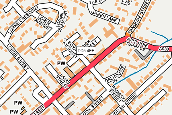 DD5 4EE map - OS OpenMap – Local (Ordnance Survey)