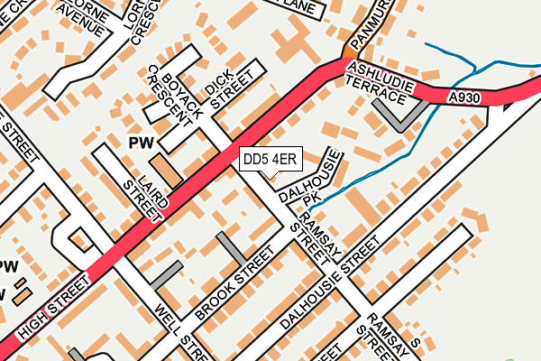 DD5 4ER map - OS OpenMap – Local (Ordnance Survey) DD5 4ER map - OS OpenMap – Local (Ordnance Survey)