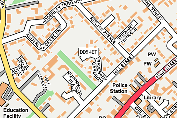 DD5 4ET map - OS OpenMap – Local (Ordnance Survey) DD5 4ET map - OS OpenMap – Local (Ordnance Survey)