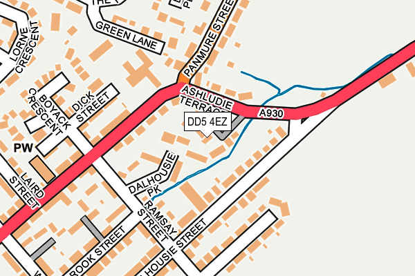 DD5 4EZ map - OS OpenMap – Local (Ordnance Survey) DD5 4EZ map - OS OpenMap – Local (Ordnance Survey)