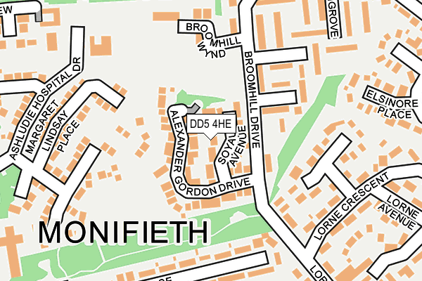 DD5 4HE map - OS OpenMap – Local (Ordnance Survey) DD5 4HE map - OS OpenMap – Local (Ordnance Survey)