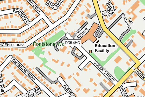 DD5 4HG map - OS OpenMap – Local (Ordnance Survey) DD5 4HG map - OS OpenMap – Local (Ordnance Survey)