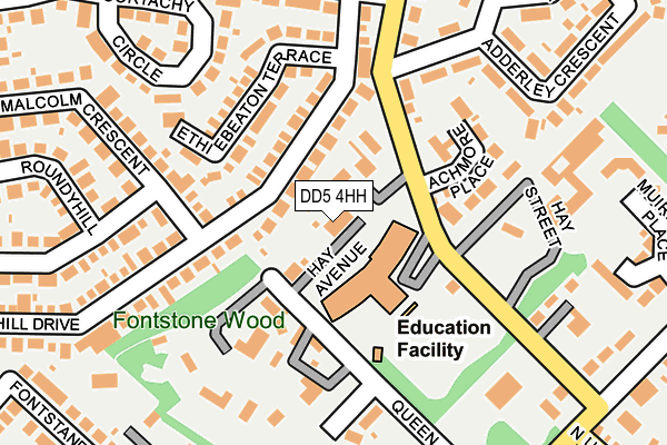 DD5 4HH map - OS OpenMap – Local (Ordnance Survey) DD5 4HH map - OS OpenMap – Local (Ordnance Survey)