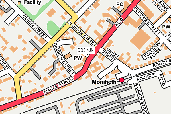 DD5 4JN map - OS OpenMap – Local (Ordnance Survey) DD5 4JN map - OS OpenMap – Local (Ordnance Survey)