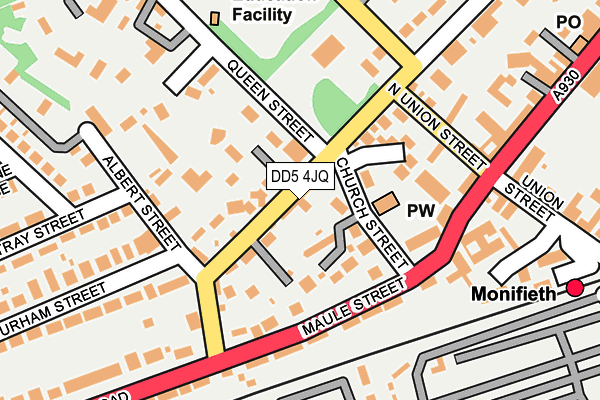 DD5 4JQ map - OS OpenMap – Local (Ordnance Survey) DD5 4JQ map - OS OpenMap – Local (Ordnance Survey)