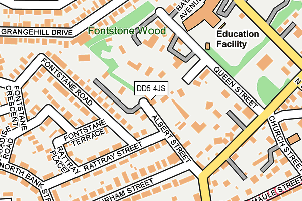DD5 4JS map - OS OpenMap – Local (Ordnance Survey)