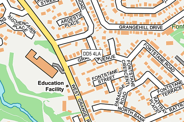 DD5 4LA map - OS OpenMap – Local (Ordnance Survey) DD5 4LA map - OS OpenMap – Local (Ordnance Survey)