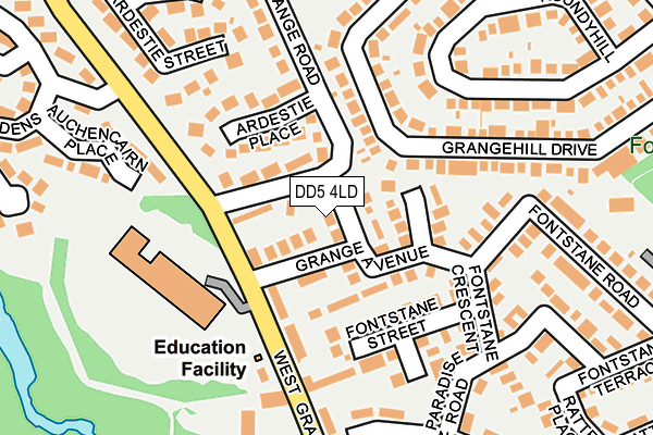 DD5 4LD map - OS OpenMap – Local (Ordnance Survey) DD5 4LD map - OS OpenMap – Local (Ordnance Survey)