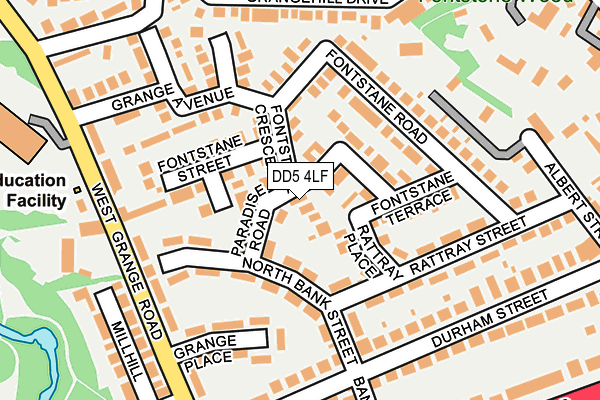 DD5 4LF map - OS OpenMap – Local (Ordnance Survey) DD5 4LF map - OS OpenMap – Local (Ordnance Survey)