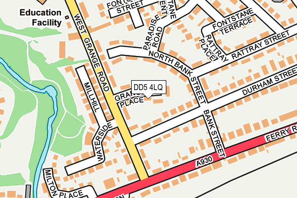 DD5 4LQ map - OS OpenMap – Local (Ordnance Survey) DD5 4LQ map - OS OpenMap – Local (Ordnance Survey)