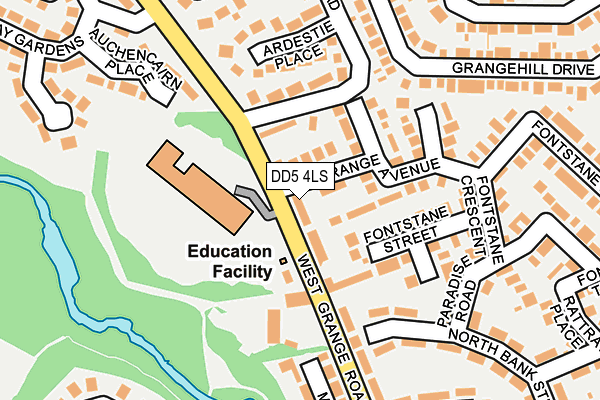 DD5 4LS map - OS OpenMap – Local (Ordnance Survey) DD5 4LS map - OS OpenMap – Local (Ordnance Survey)