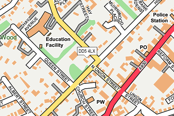 DD5 4LX map - OS OpenMap – Local (Ordnance Survey) DD5 4LX map - OS OpenMap – Local (Ordnance Survey)