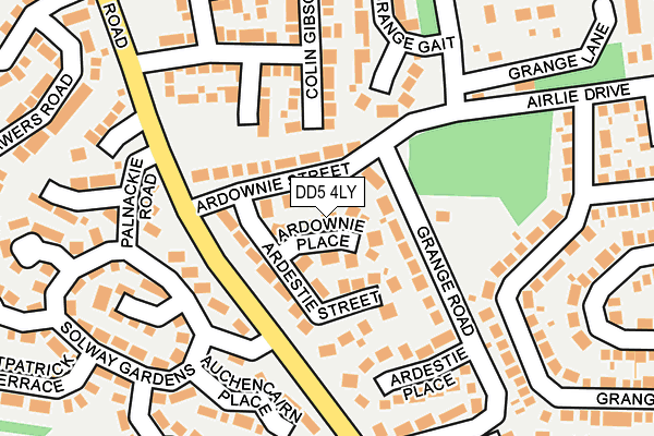 DD5 4LY map - OS OpenMap – Local (Ordnance Survey) DD5 4LY map - OS OpenMap – Local (Ordnance Survey)