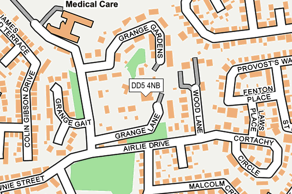 DD5 4NB map - OS OpenMap – Local (Ordnance Survey)