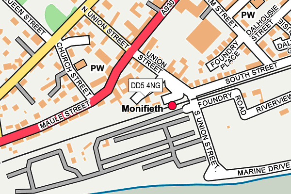 DD5 4NG map - OS OpenMap – Local (Ordnance Survey)