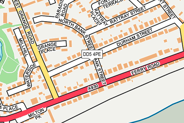 DD5 4PE map - OS OpenMap – Local (Ordnance Survey)