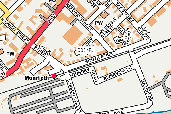 DD5 4PJ map - OS OpenMap – Local (Ordnance Survey) DD5 4PJ map - OS OpenMap – Local (Ordnance Survey)