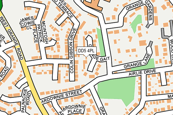 DD5 4PL map - OS OpenMap – Local (Ordnance Survey) DD5 4PL map - OS OpenMap – Local (Ordnance Survey)