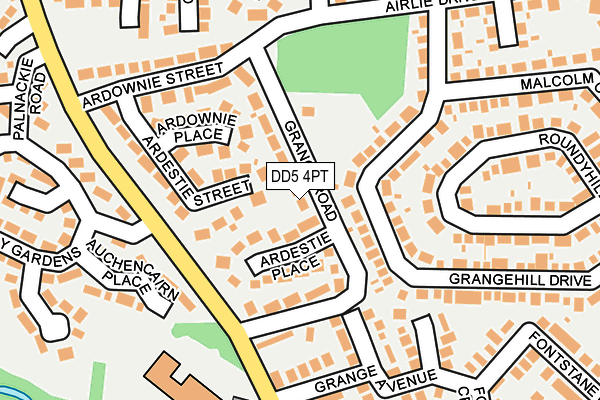 DD5 4PT map - OS OpenMap – Local (Ordnance Survey) DD5 4PT map - OS OpenMap – Local (Ordnance Survey)