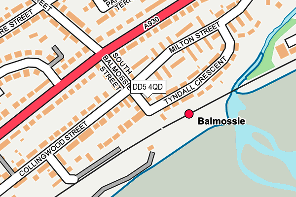 DD5 4QD map - OS OpenMap – Local (Ordnance Survey)