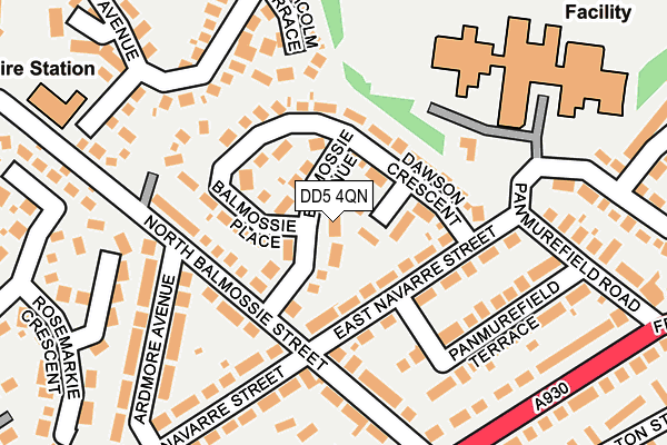 DD5 4QN map - OS OpenMap – Local (Ordnance Survey) DD5 4QN map - OS OpenMap – Local (Ordnance Survey)