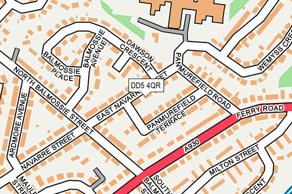 DD5 4QR map - OS OpenMap – Local (Ordnance Survey) DD5 4QR map - OS OpenMap – Local (Ordnance Survey)