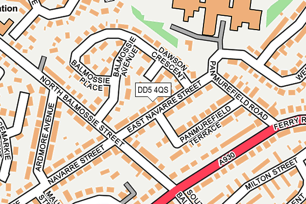DD5 4QS map - OS OpenMap – Local (Ordnance Survey) DD5 4QS map - OS OpenMap – Local (Ordnance Survey)