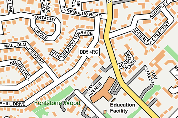 DD5 4RG map - OS OpenMap – Local (Ordnance Survey) DD5 4RG map - OS OpenMap – Local (Ordnance Survey)