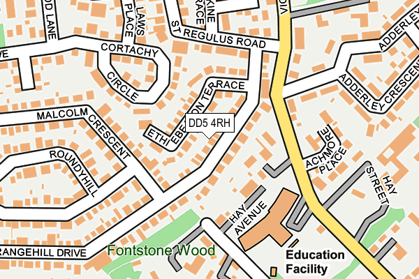 DD5 4RH map - OS OpenMap – Local (Ordnance Survey)