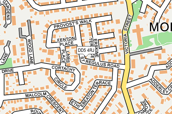 DD5 4RJ map - OS OpenMap – Local (Ordnance Survey) DD5 4RJ map - OS OpenMap – Local (Ordnance Survey)