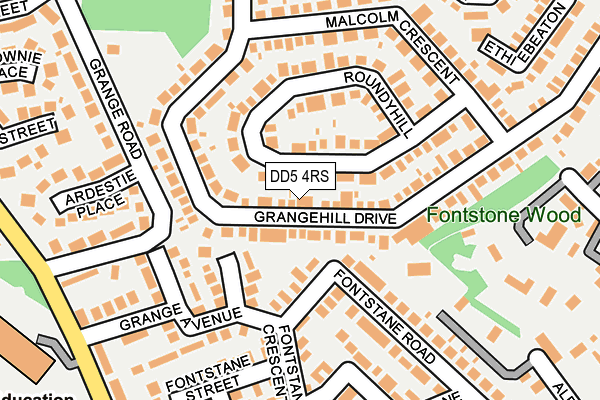 DD5 4RS map - OS OpenMap – Local (Ordnance Survey) DD5 4RS map - OS OpenMap – Local (Ordnance Survey)