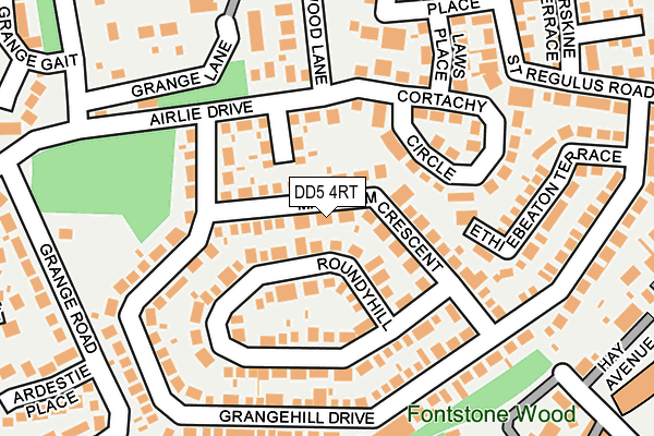 DD5 4RT map - OS OpenMap – Local (Ordnance Survey) DD5 4RT map - OS OpenMap – Local (Ordnance Survey)