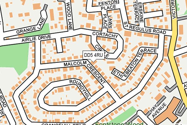 DD5 4RU map - OS OpenMap – Local (Ordnance Survey) DD5 4RU map - OS OpenMap – Local (Ordnance Survey)