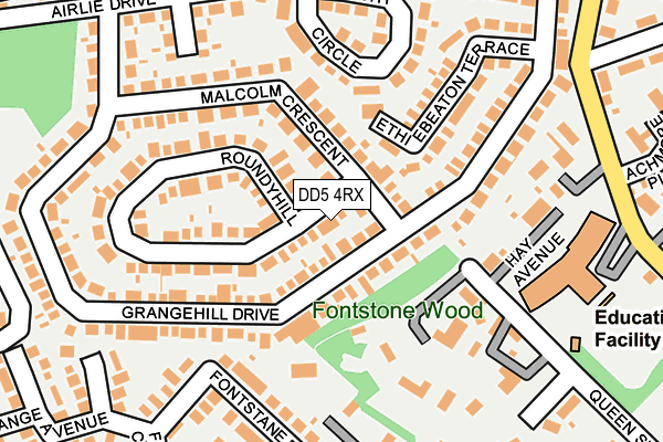 DD5 4RX map - OS OpenMap – Local (Ordnance Survey) DD5 4RX map - OS OpenMap – Local (Ordnance Survey)